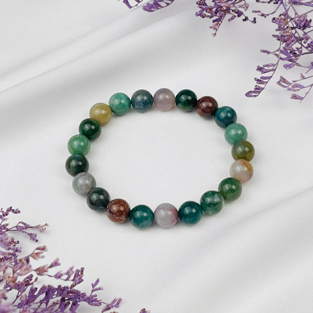 Браслет из Мохового агата 18,5 см