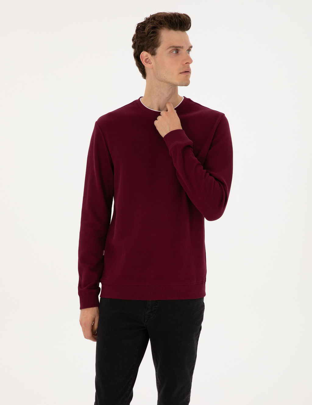 Bordo Regular Fit Sweatshirt - Pierre cardin фото 3
