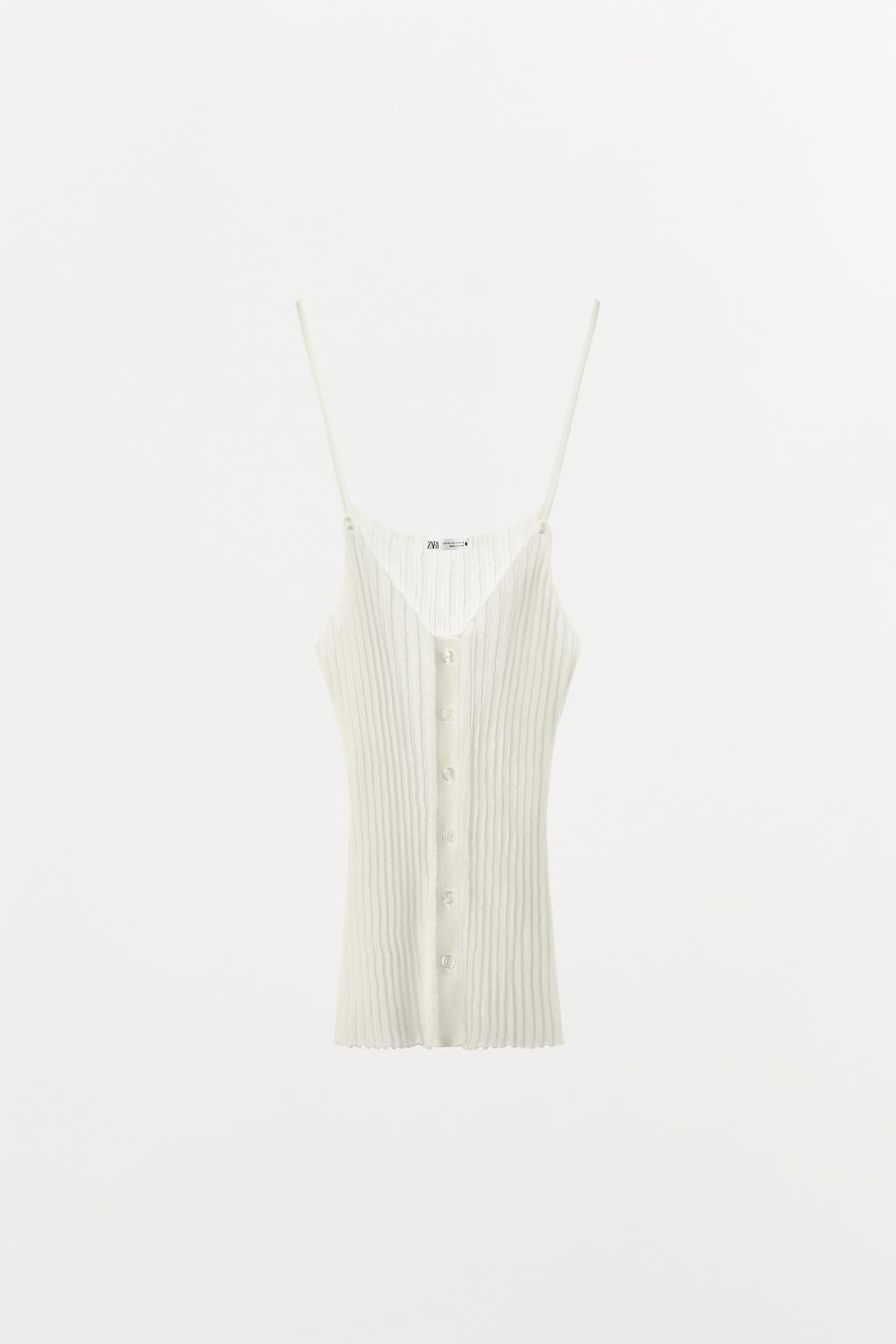 PLEATED FINE KNIT TOP - Zara фото 6