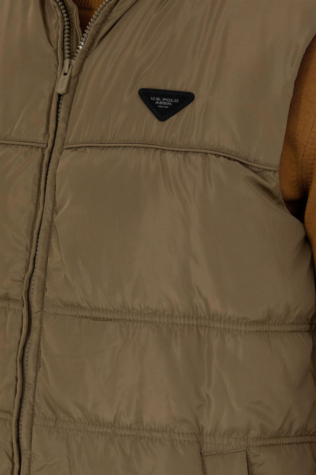 Мужской жилет цвета хаки Неожиданная скидка в корзине - U.s. polo assn фото 7