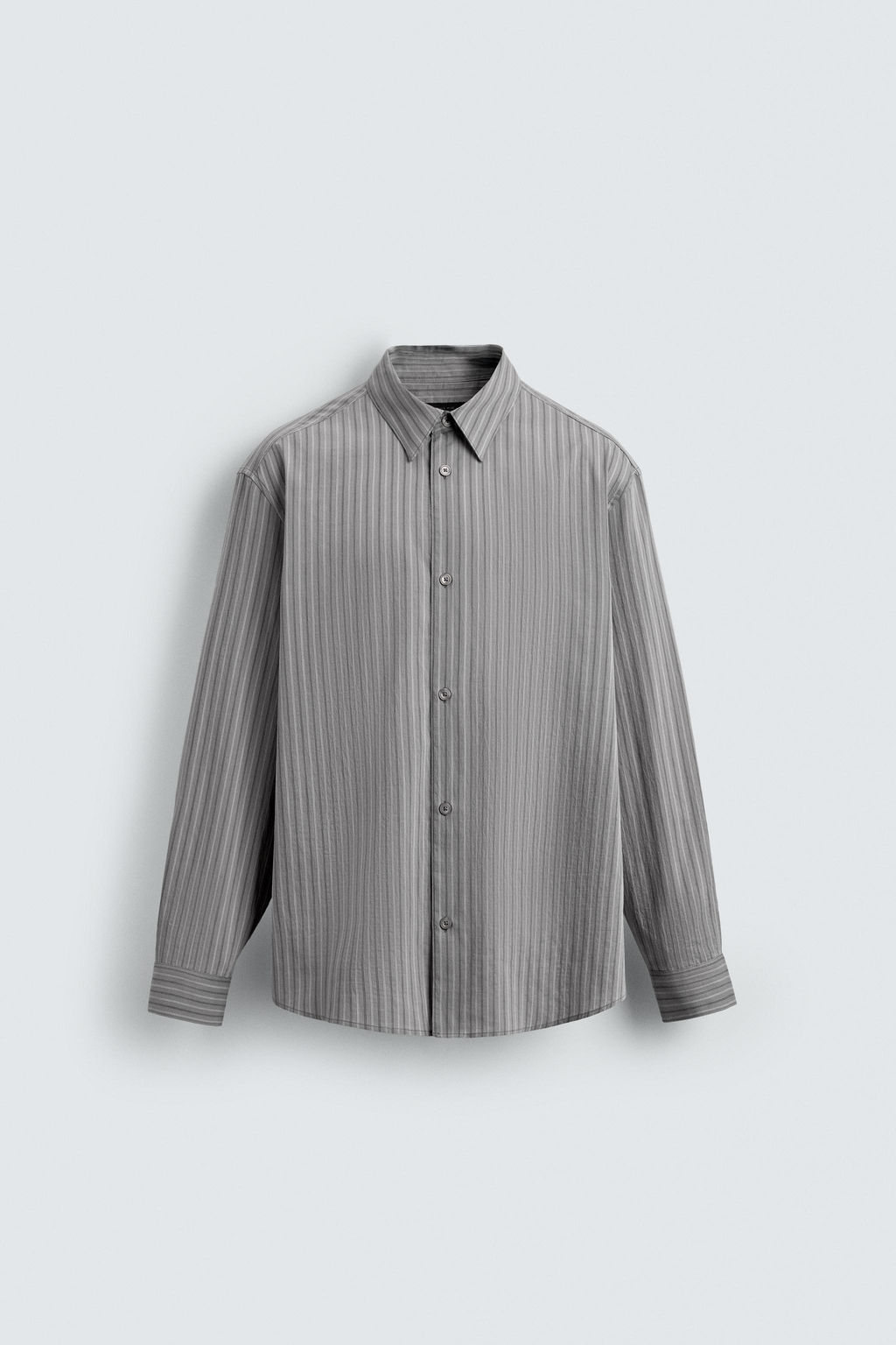 STRIPED TEXTURED SHIRT - Zara фото 7