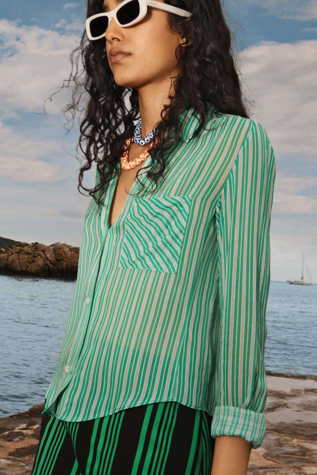 SLIM STRIPED LIMITED EDITION SHIRT - Zara фото 2