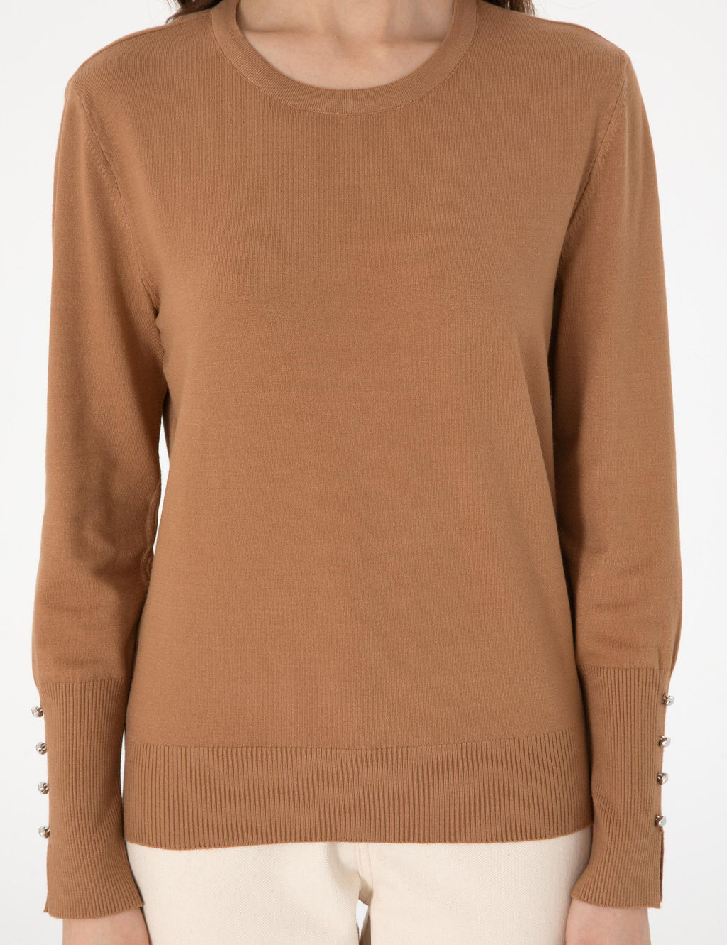 Camel Slim Fit Basic Kazak - Pierre cardin фото 6