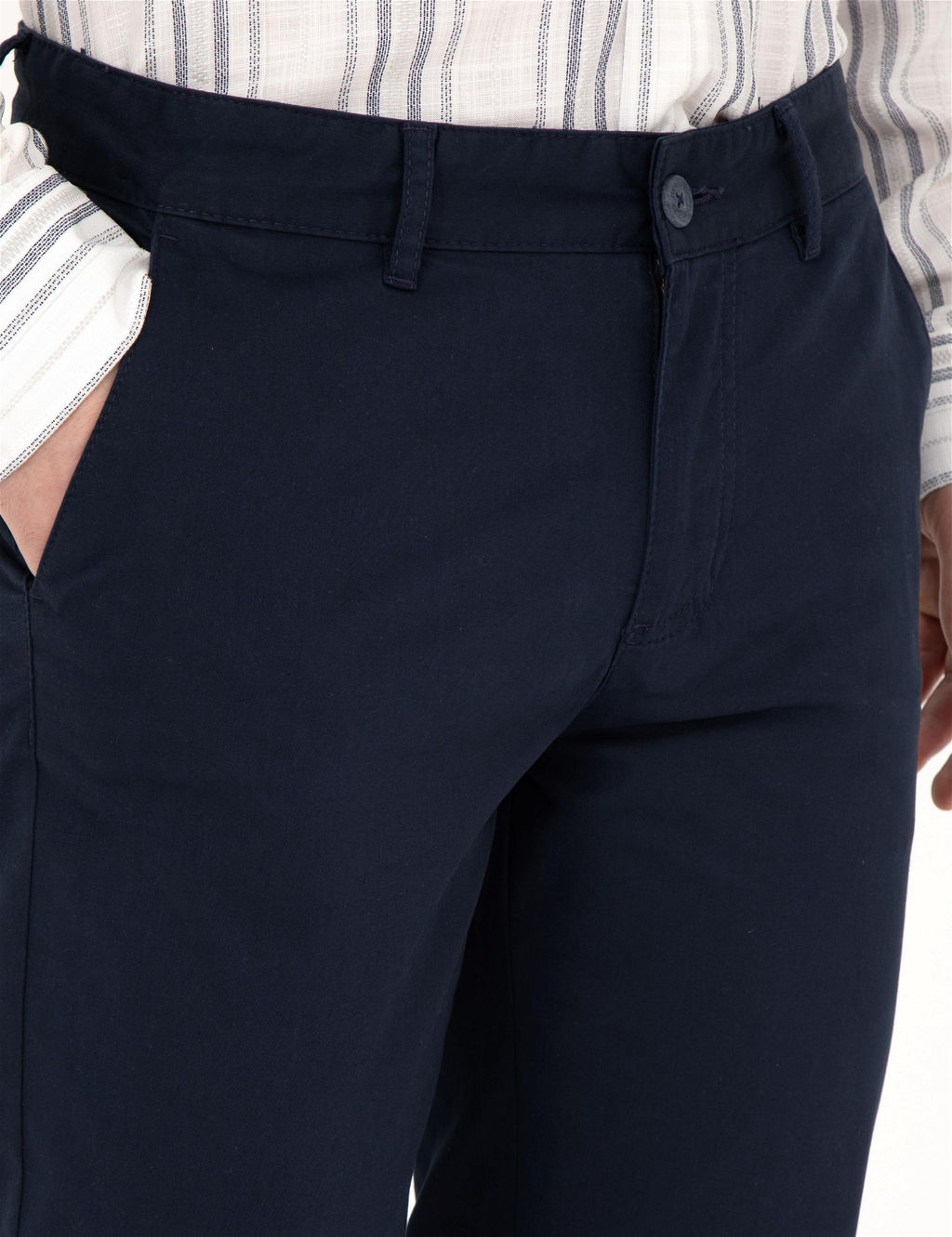 Lacivert Regular Fit Kanvas Pantolon - Pierre cardin фото 5