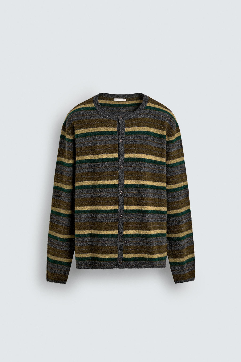 STRIPED JACQUARD CARDIGAN - Zara фото 6