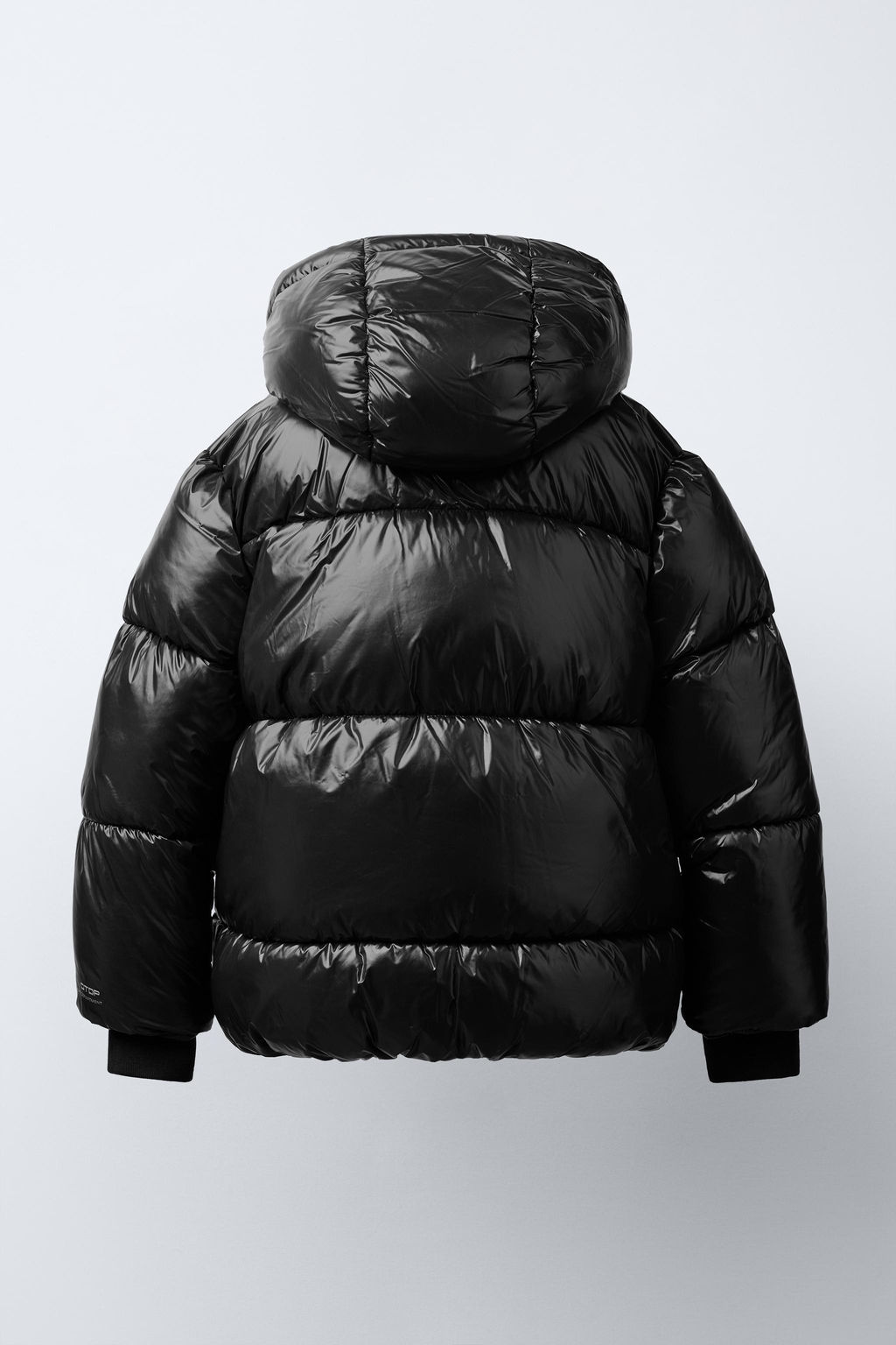 WATER-REPELLENT QUILTED COAT WITH HOODIE - Zara фото 4