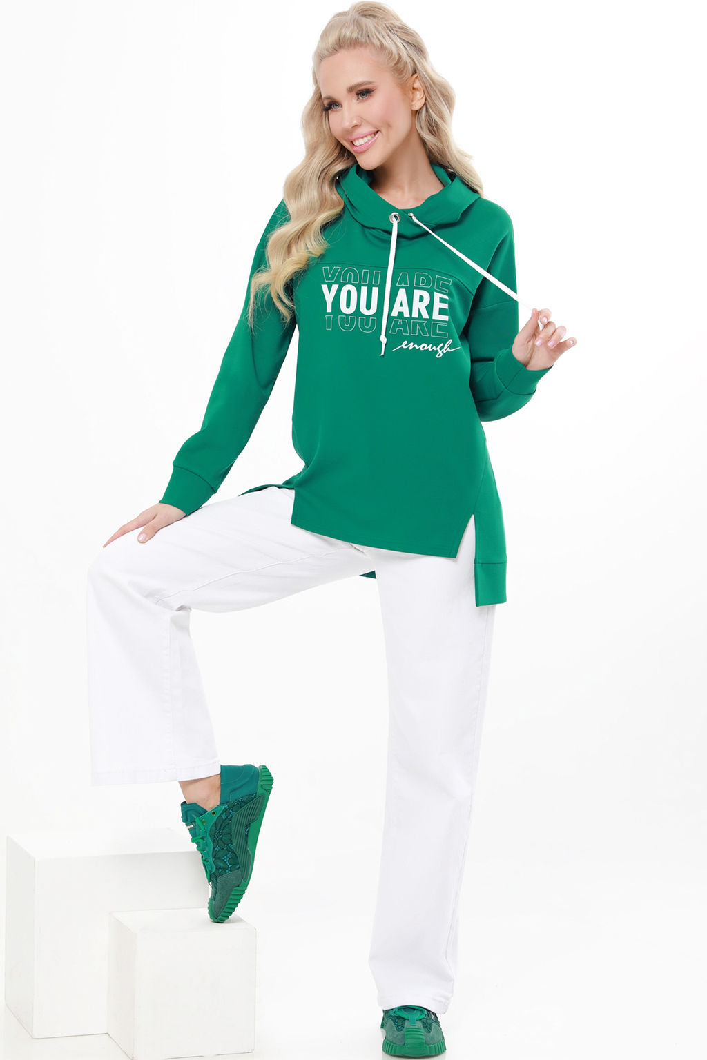 Свитшот Стильная вещичка, грин - Dstrend фото 2