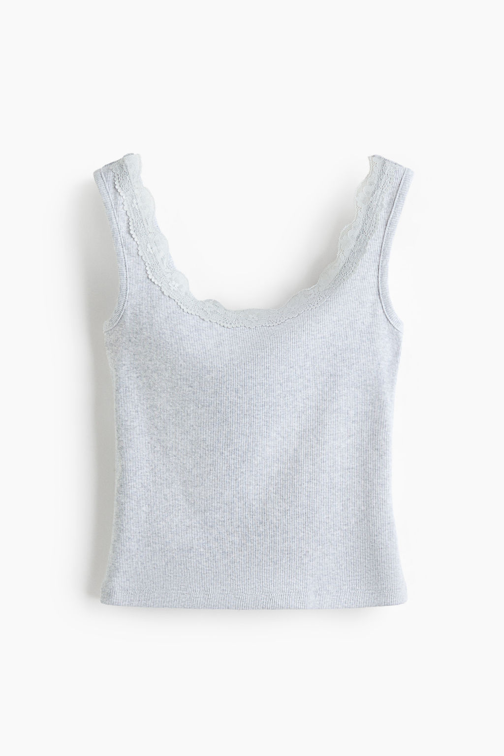 Top de tirantes con ribete de encaje - H&m фото 2