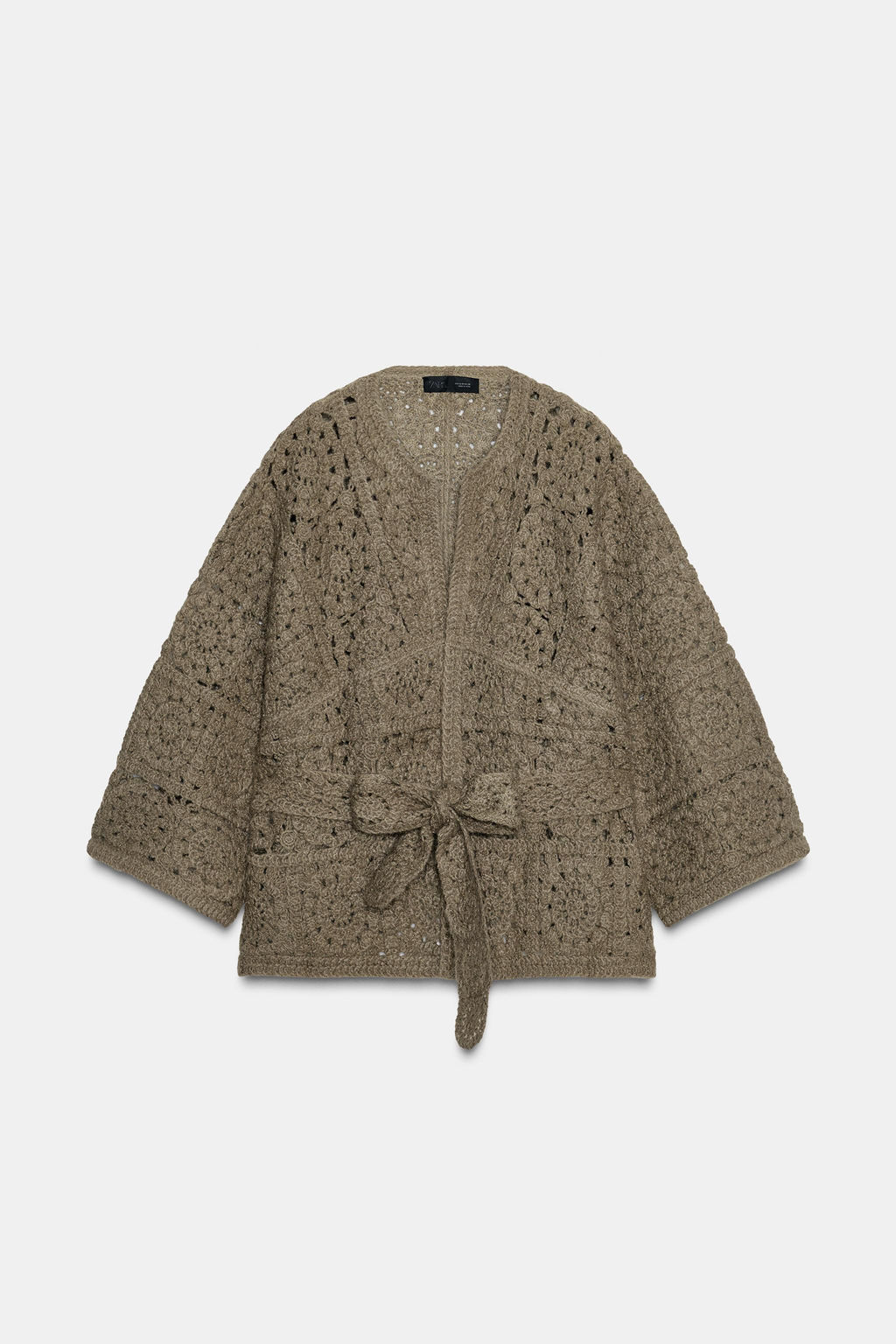 BELTED KNIT CARDIGAN - Zara фото 5