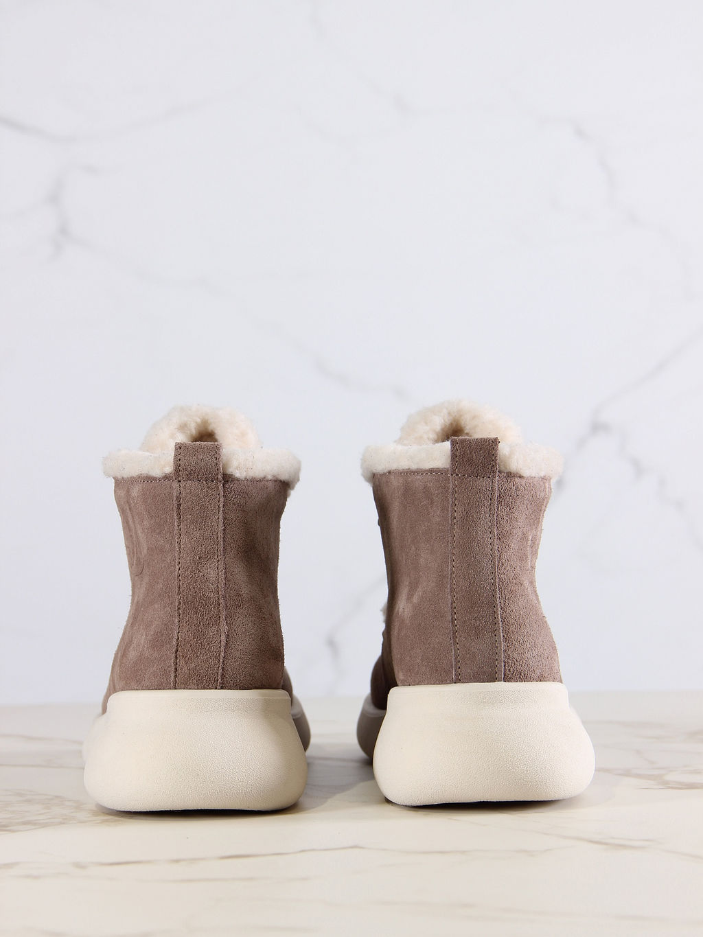 Ботинки 308.927be.Капучино замша з/мех