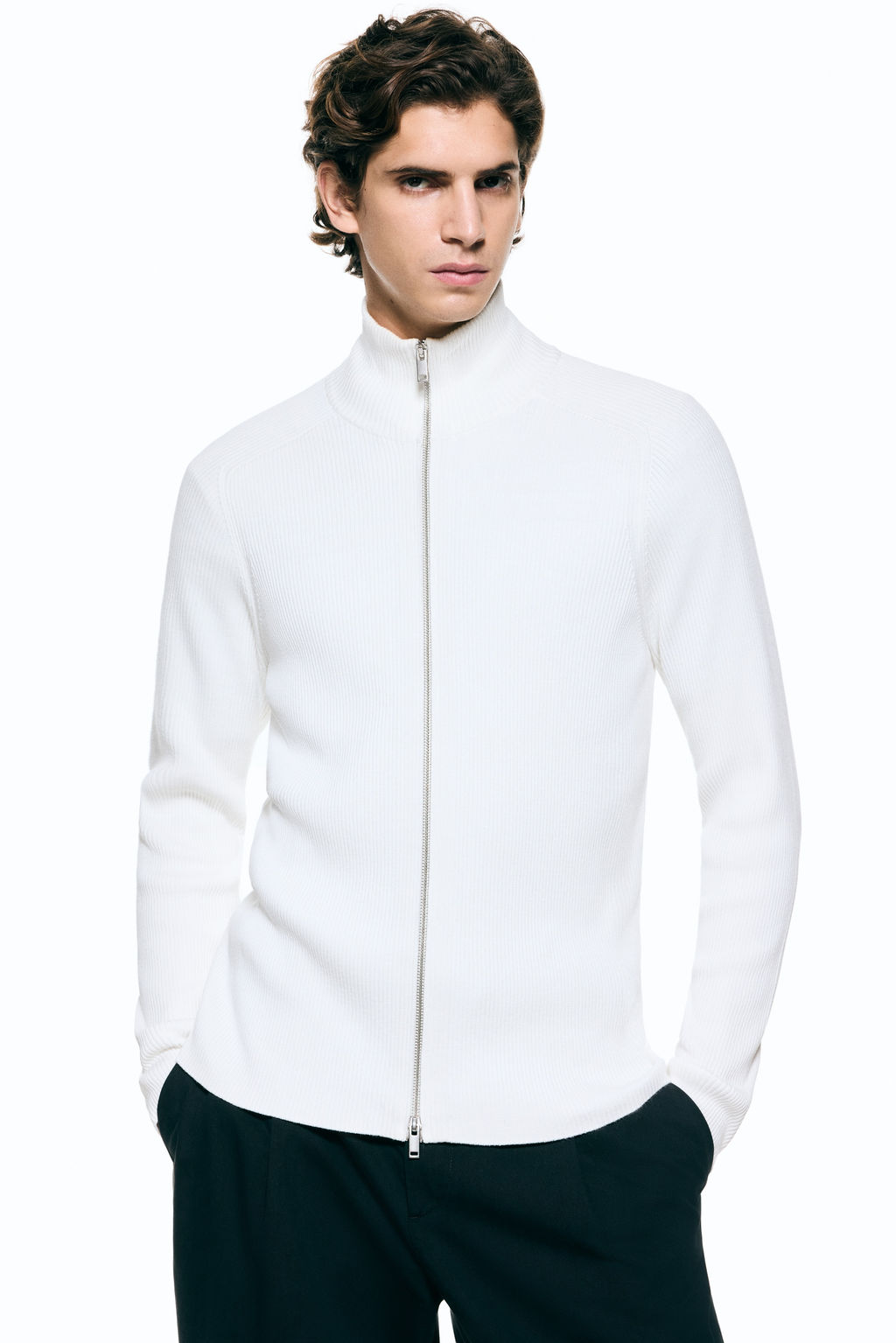 C?rdigan en punto de canal? Slim Fit - H&m фото 2