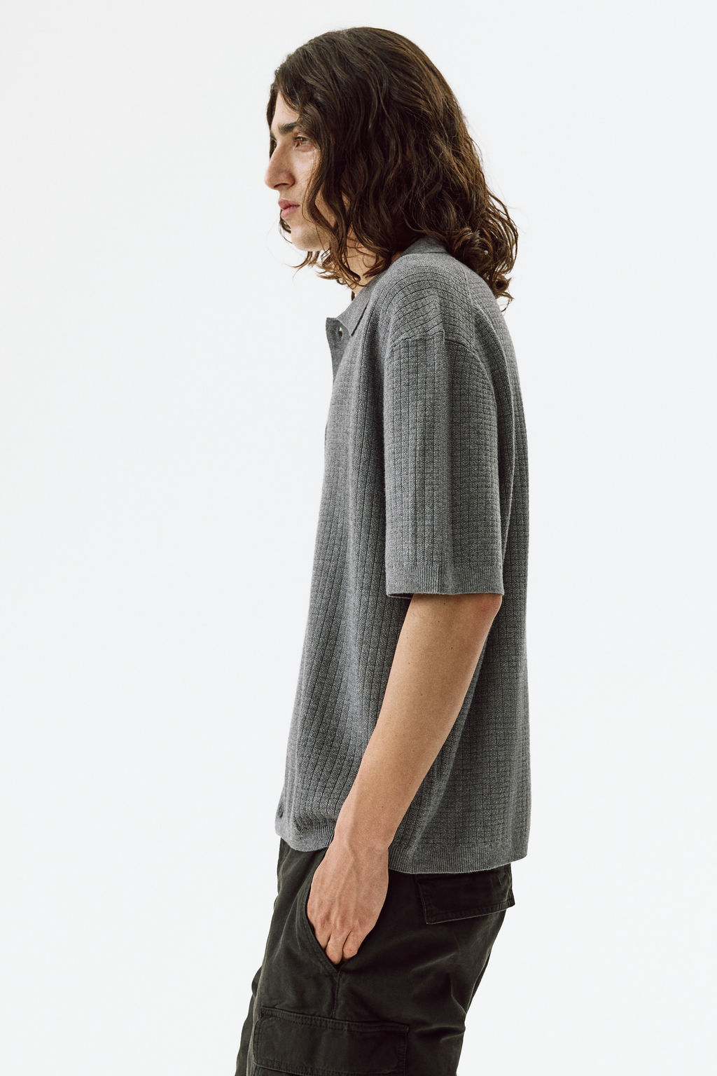 Camisa en punto texturizado Regular Fit - H&m фото 4