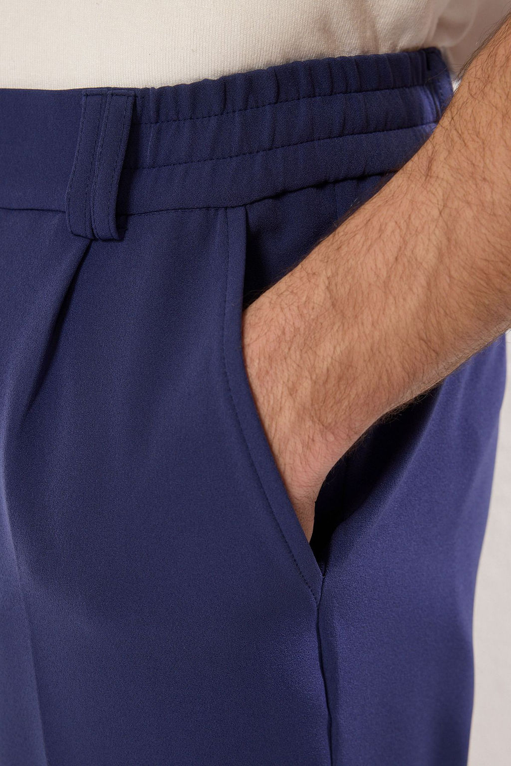 TRENDYOL MAN Bej Wideleg Baggy Rahat Kal?p Dokuma Kumas Pantolon TMNSS25PL00007 - Trendyolmilla фото 4