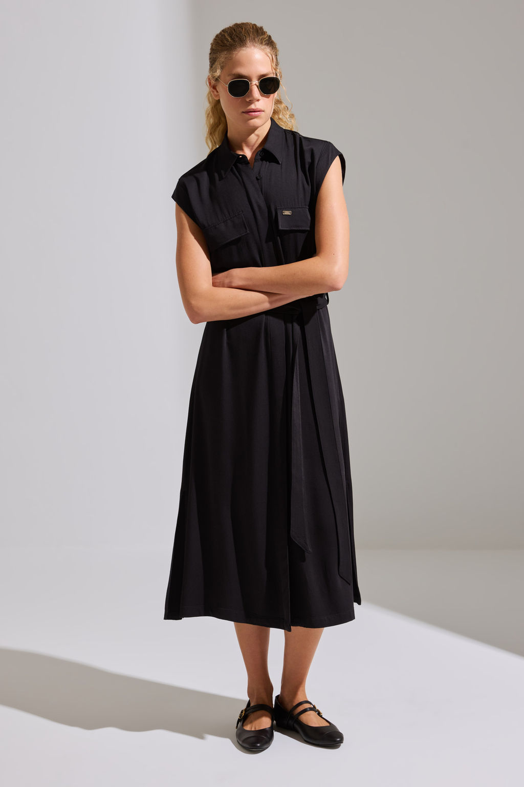 KadДn Siyah Dokuma Elbise - U.s. polo assn фото 3