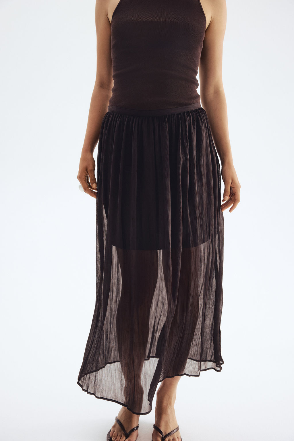 Crinkled skirt - H&m фото 5