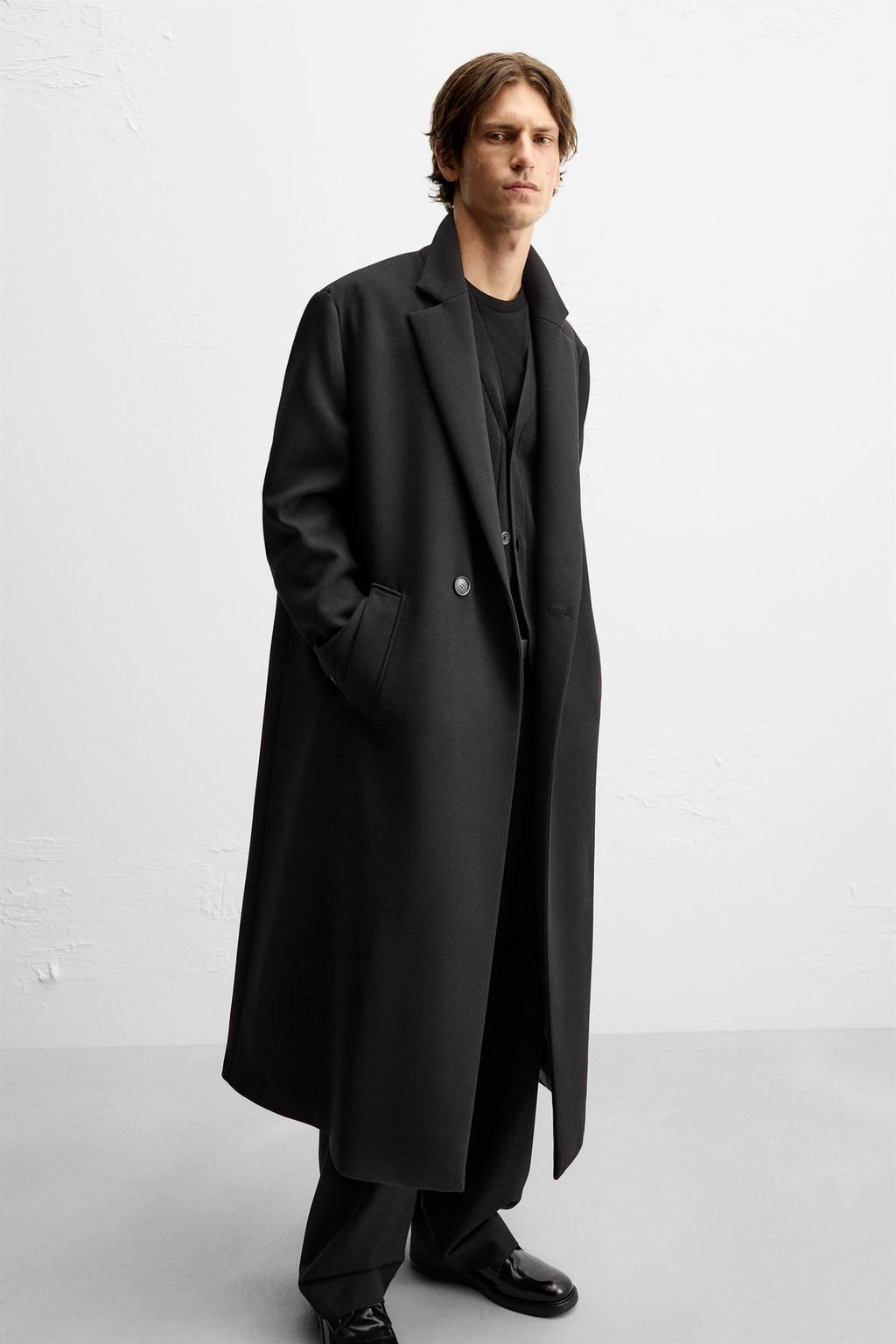 LONG TEXTURED COAT - Zara фото 5