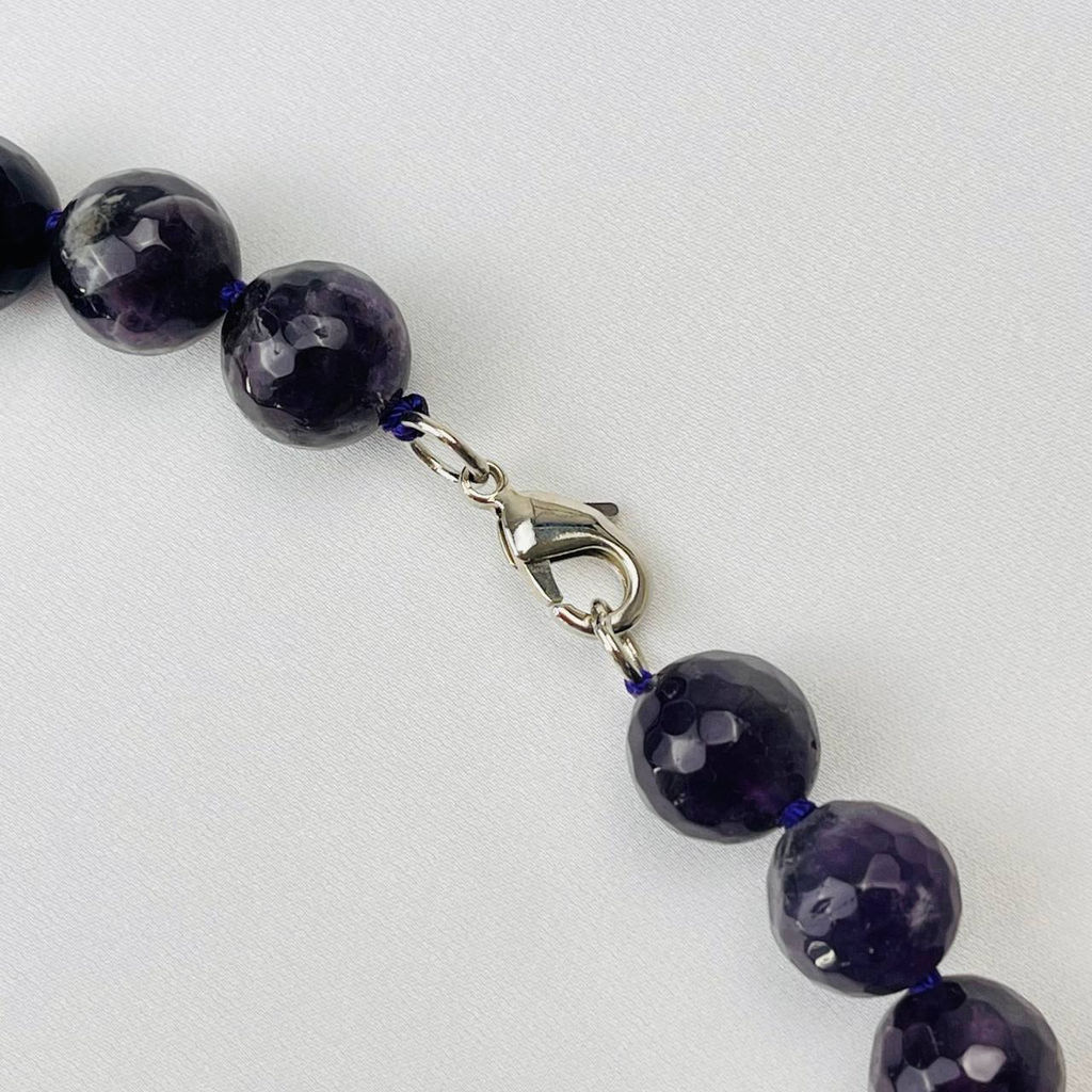 Бусы из Аметиста "шарик" огранка (Бразилия)