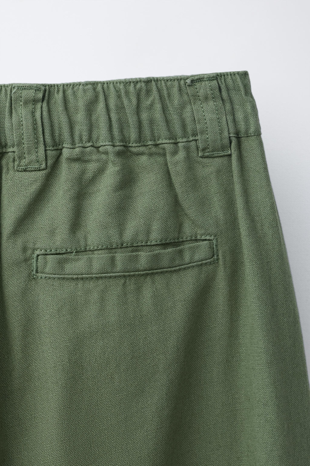 PANTAL?N RECTO ALGOD?N LINO / Verde - Zara фото 4