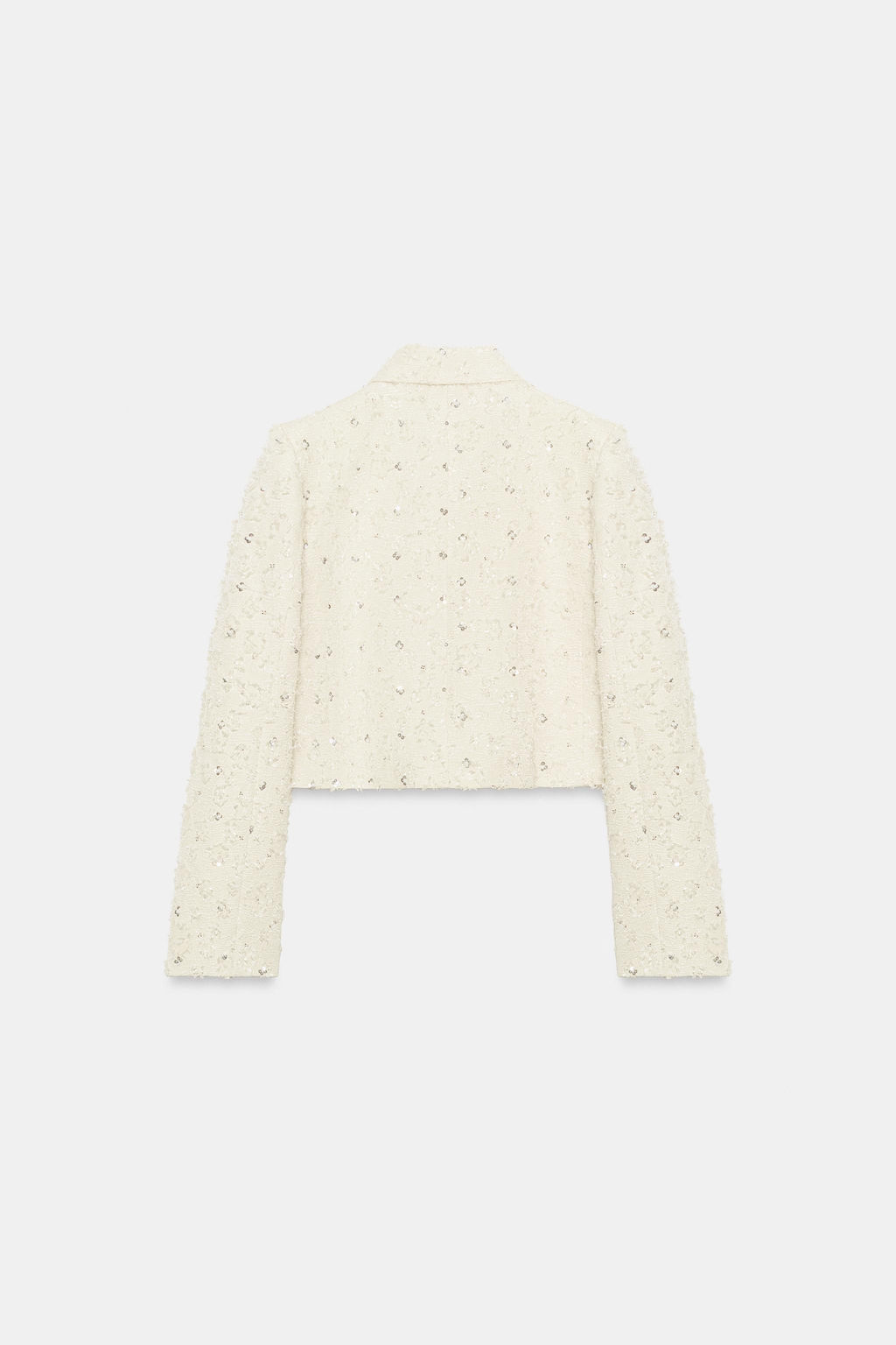 BLAZER CORTA DESFLECADA ABALORIOS / Crudo - Zara фото 8