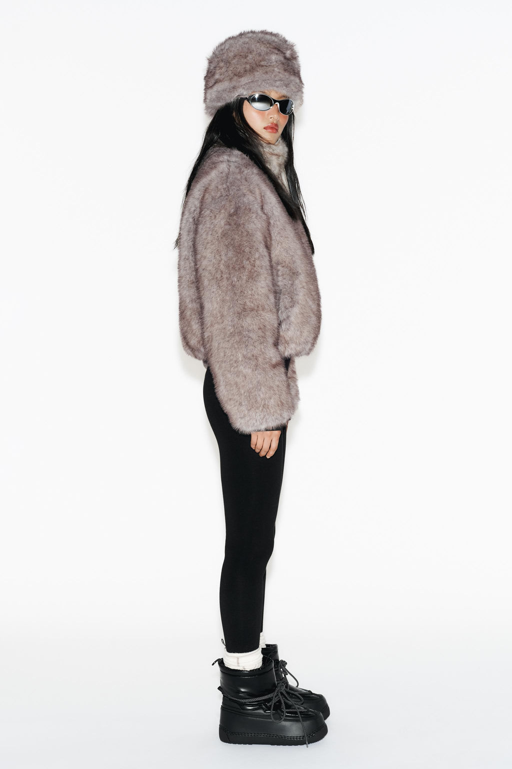 SHORT COAT WITH FAUX FUR HOOD HEIQ XREFLEX TECHNOLOGY SKI COLLECTION - Zara фото 3
