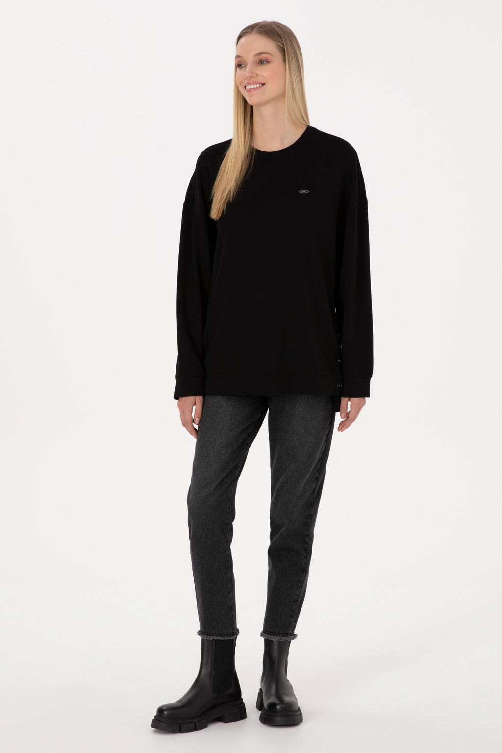 Kad_n Siyah Sweatshirt - U.s. polo assn фото 4