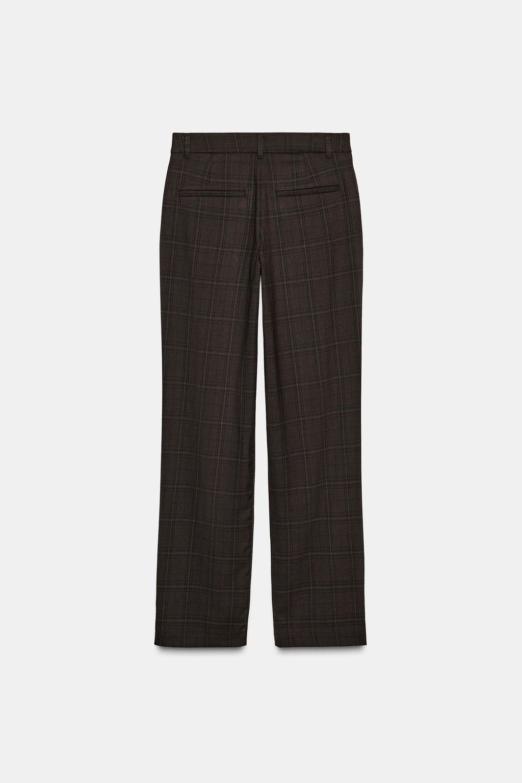 CHECK TROUSERS WITH SEAM DETAILS - Zara фото 8