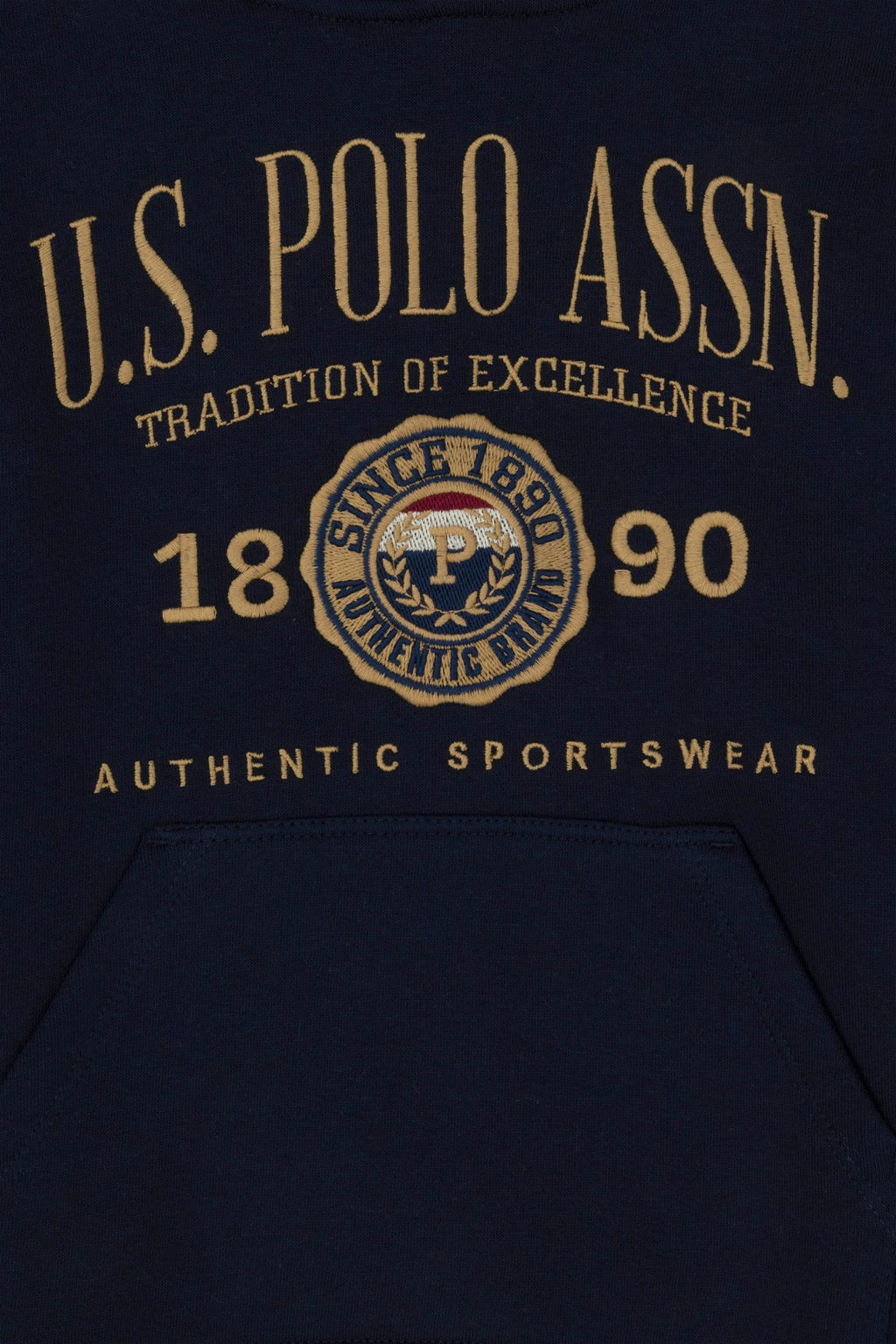 Толстовка с капюшоном темно-синего цвета для мальчика - U.s. polo assn фото 3