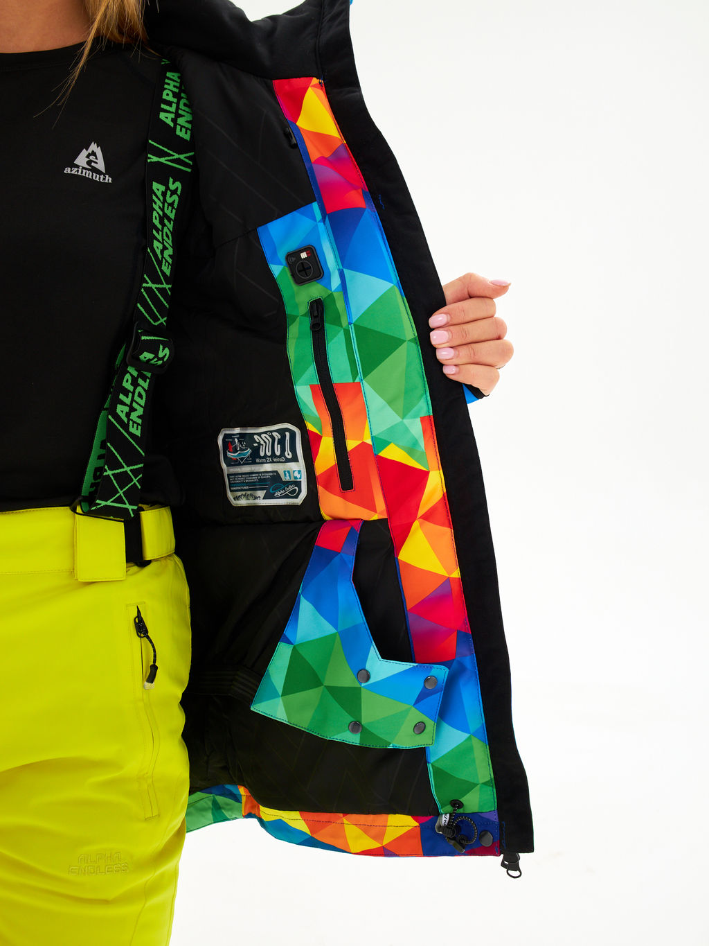 Женская горнолыжная сноубордическая куртка Alpha Endless Ultra Chaleur SNB 423/316_6 Разноцветный  фото 20