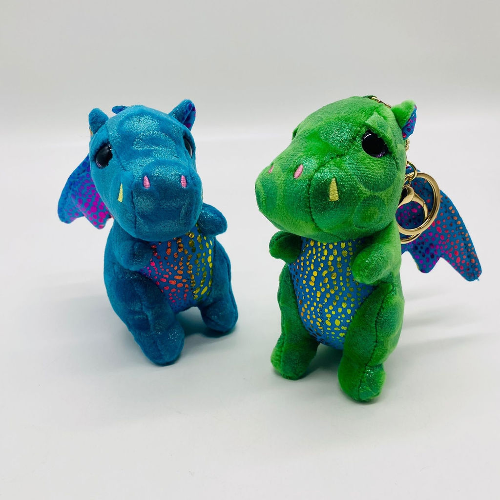 Мягкая игрушка брелок Дино с цветными чешуйками 13 см в ассортименте - Storyland фото 2