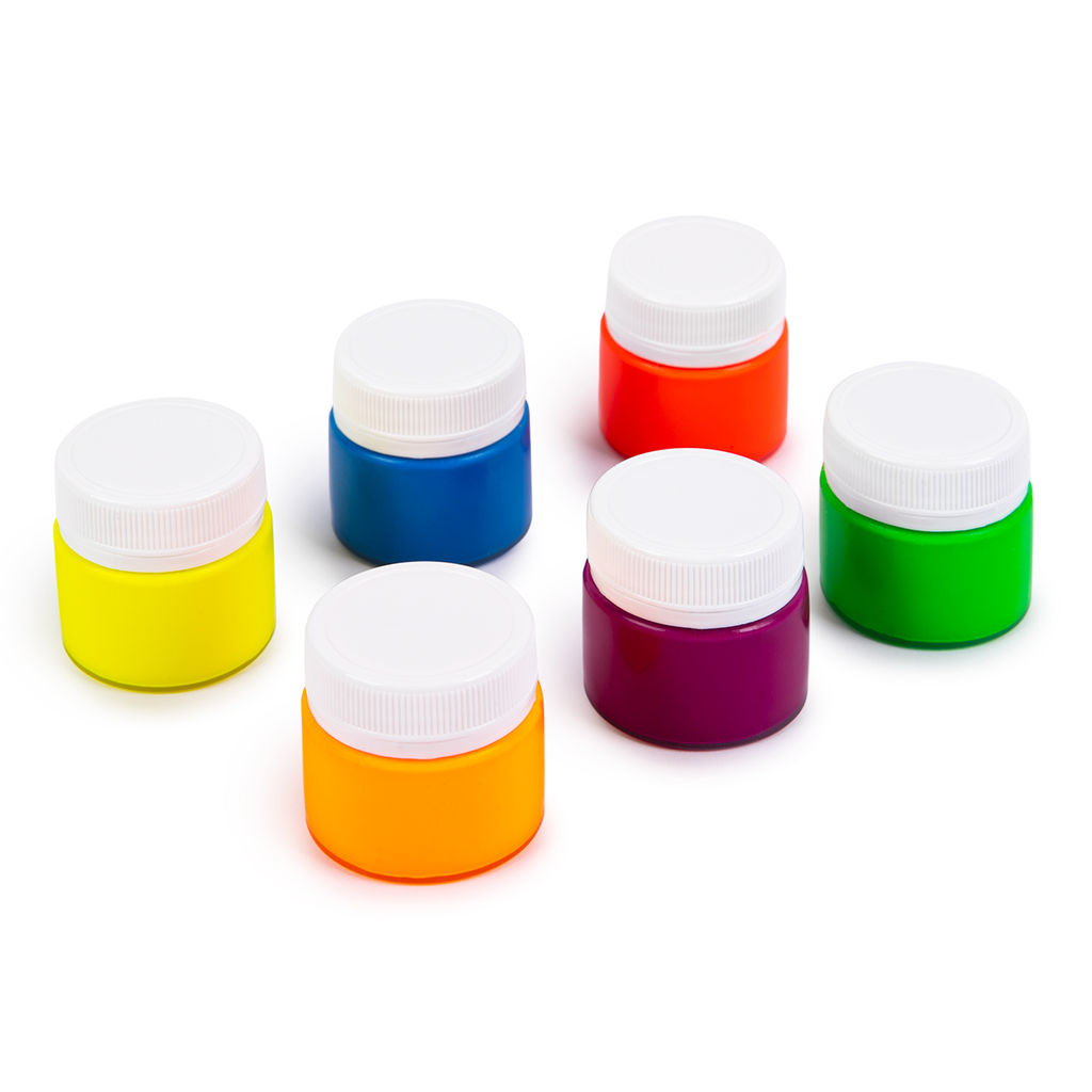 Краска гуашь Лео Играй набор неоновые цвета в картонной упаковке LPGR-0106 6 цв. х 20 мл