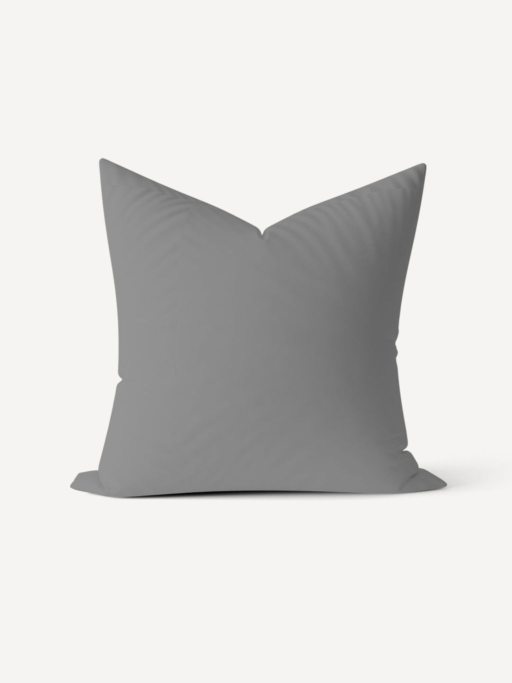 Наволочка сатин гладкокрашеный на молнии - Серый 70х70