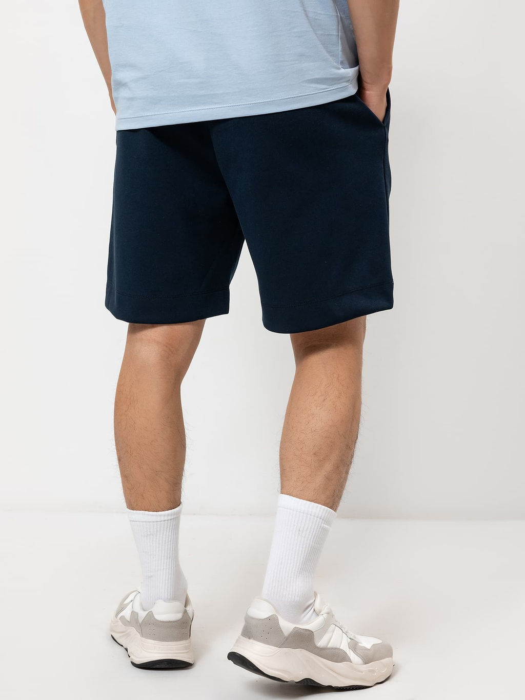 Шорты мужские в синем оттенке из интерлока - Mark formelle фото 3