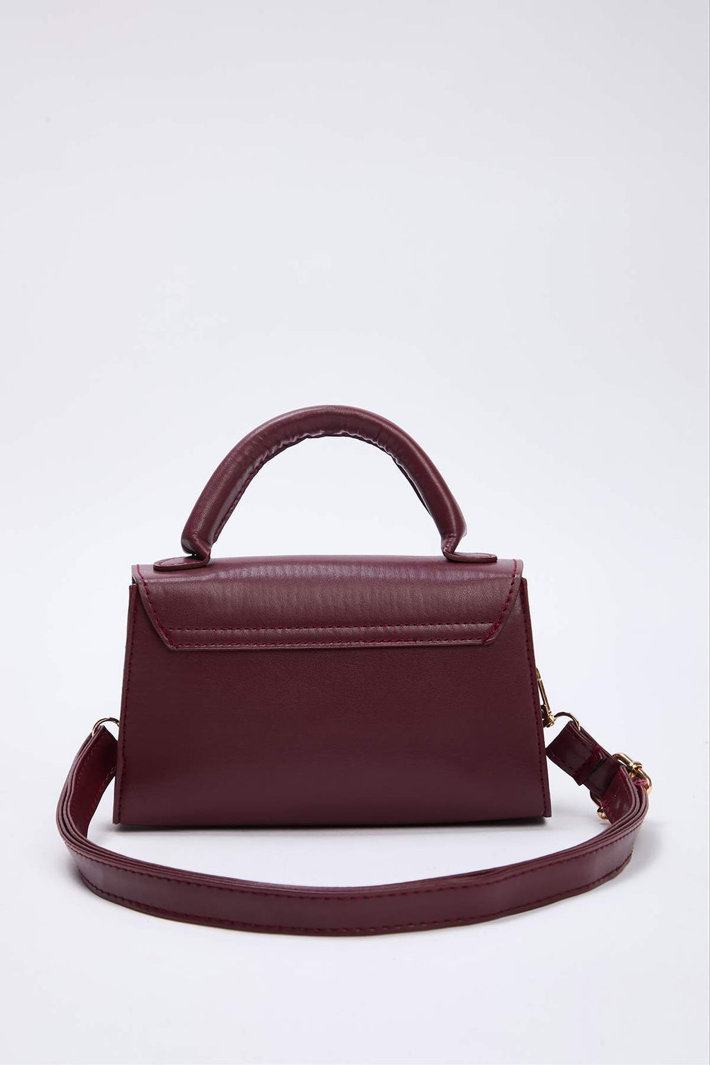 Bordo Gold Toka Detayl? Kad?n Mini City Canta TAKAW26OC00030 - Trendyolmilla фото 3