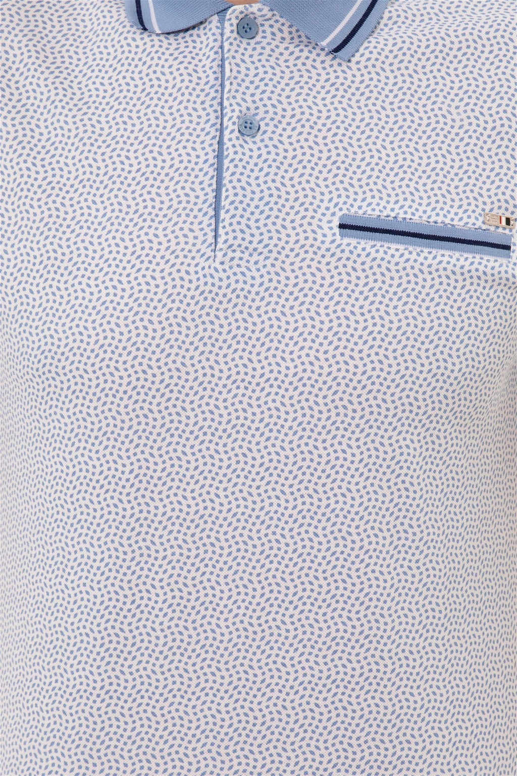 Мужская темно-синяя футболка с воротником поло - U.s. polo assn фото 12