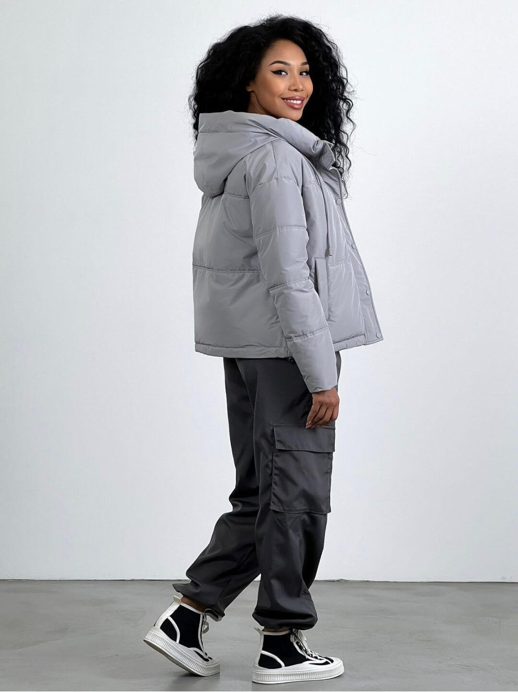 Куртка Диана (серый) - Nadi bordo фото 2