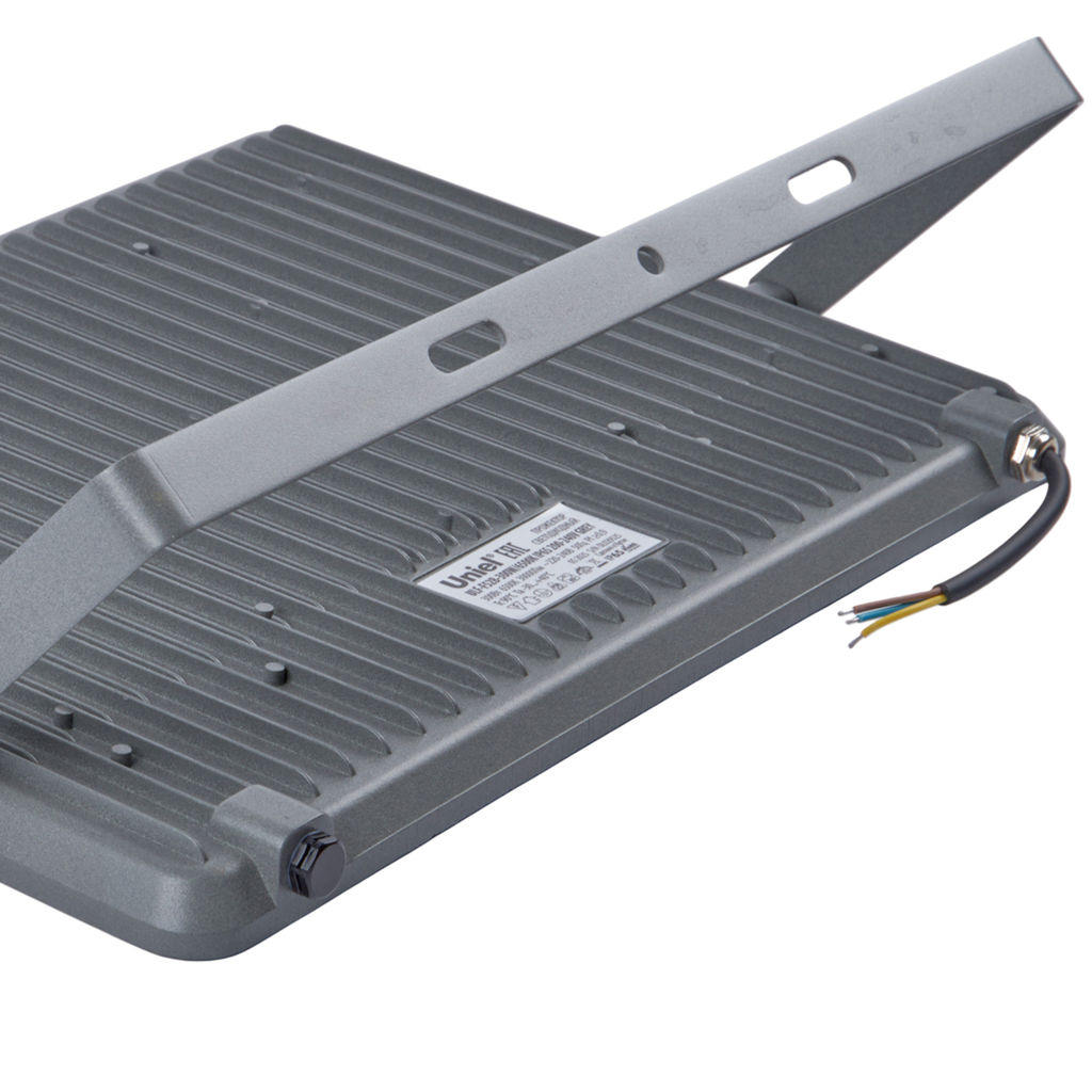 ULF-F52B-300W/6500K IP65 200-240V GREY Прожектор светодиодный. Дневной свет (6500K). Угол 60 градусов. Корпус серый. TM Uniel