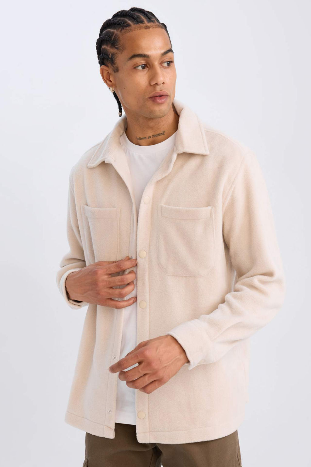 Relax Fit Polar Uzun Kollu Gomlek - Defacto фото 2