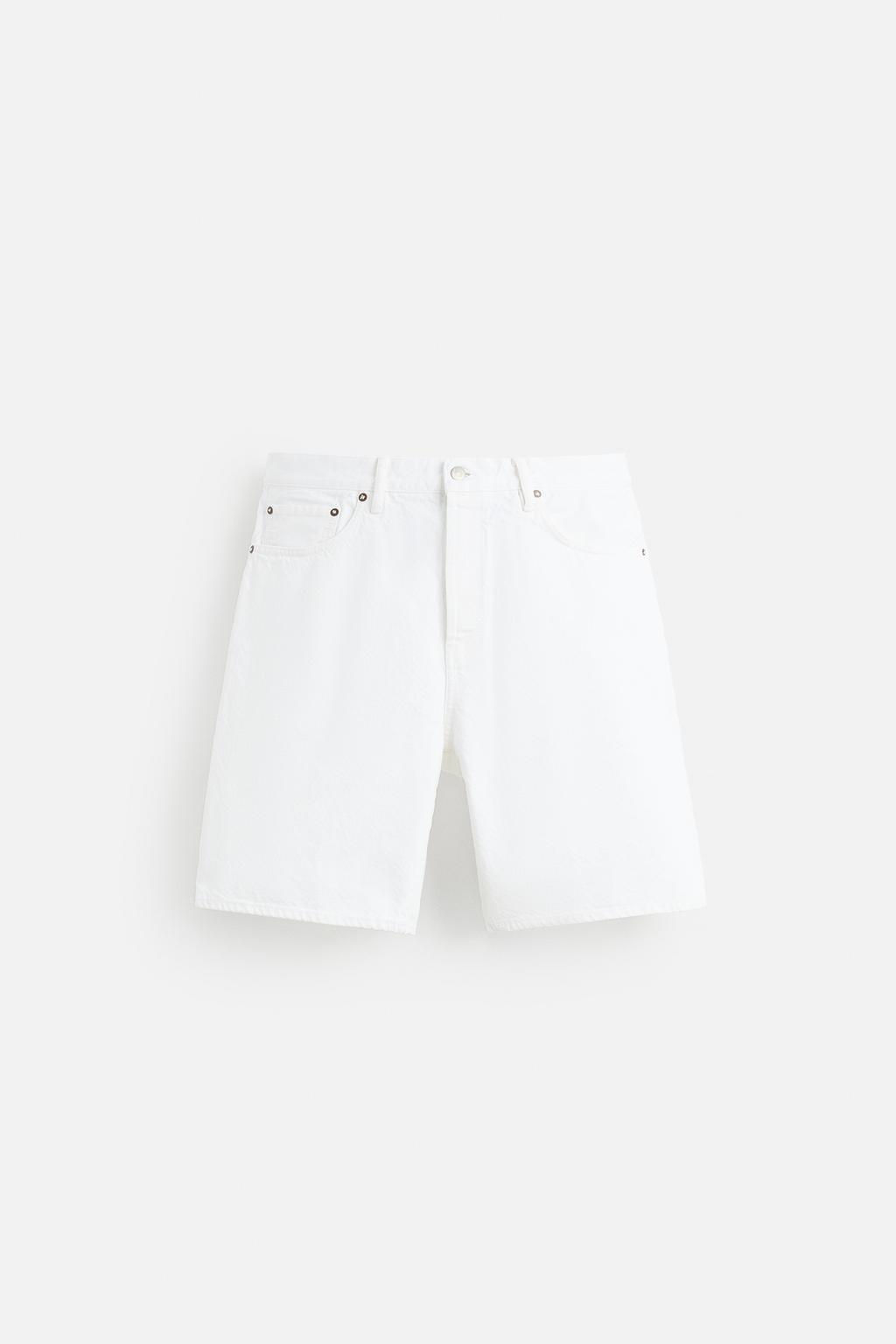 LIMITED EDITION STRAIGHT-LEG DENIM BERMUDA SHORTS - Zara фото 18