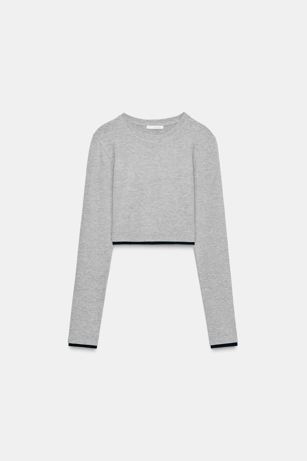 MOCK LAYER CROP T-SHIRT - Zara фото 7