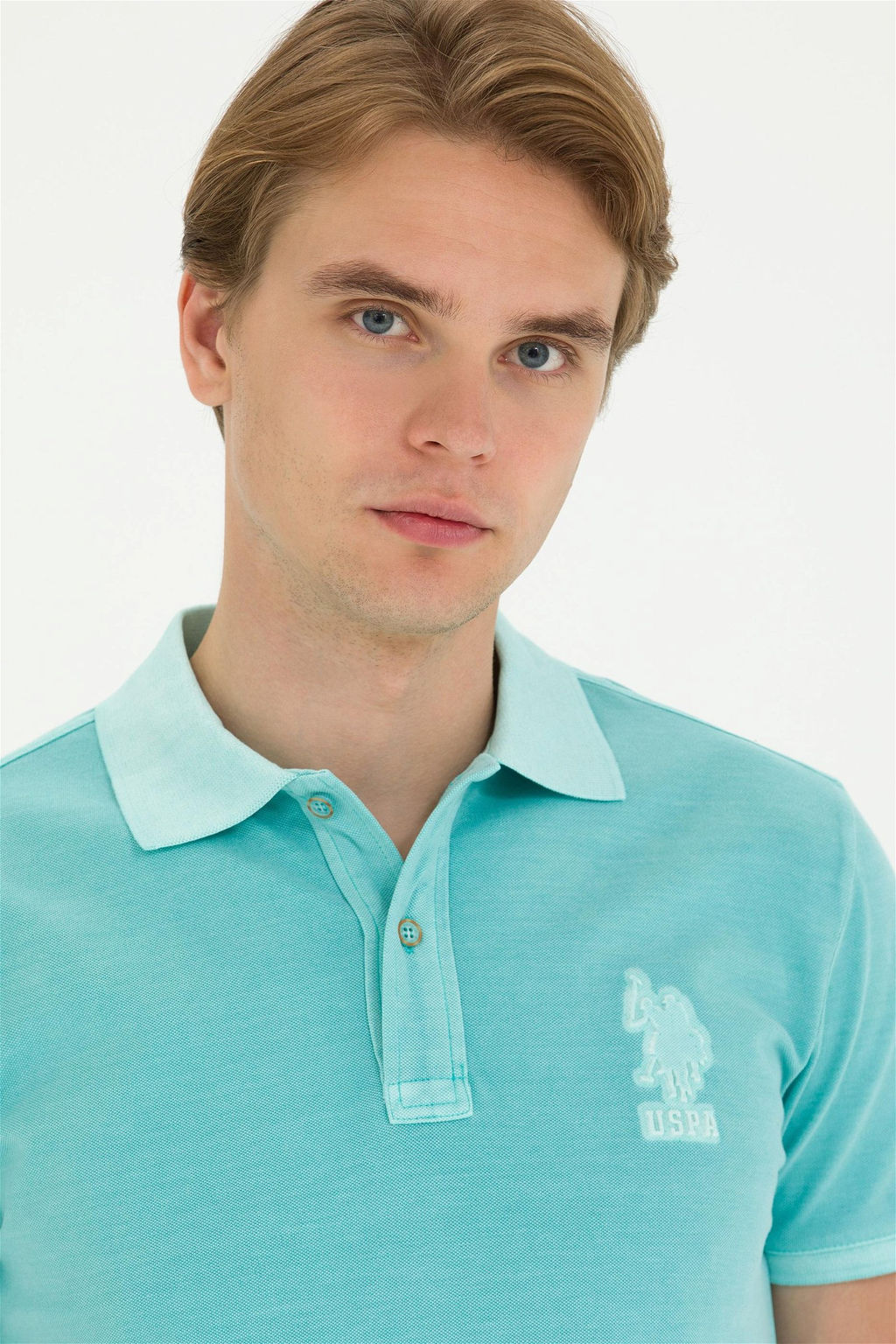 Мужская мятная базовая футболка - U.s. polo assn фото 9