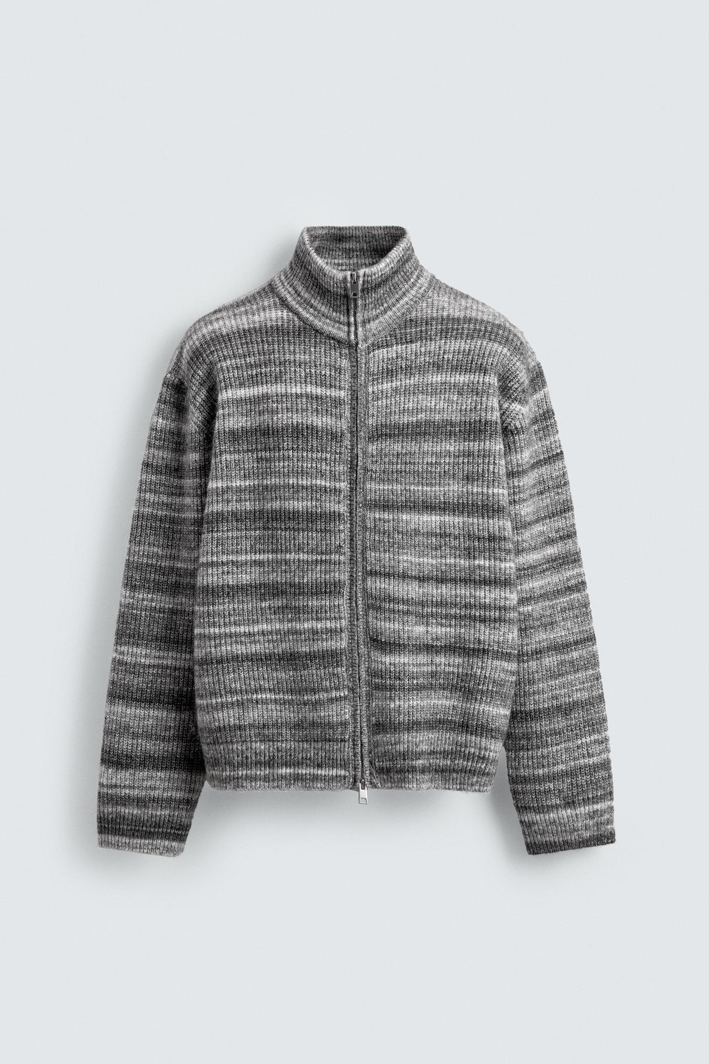 STRIPED JACQUARD CARDIGAN