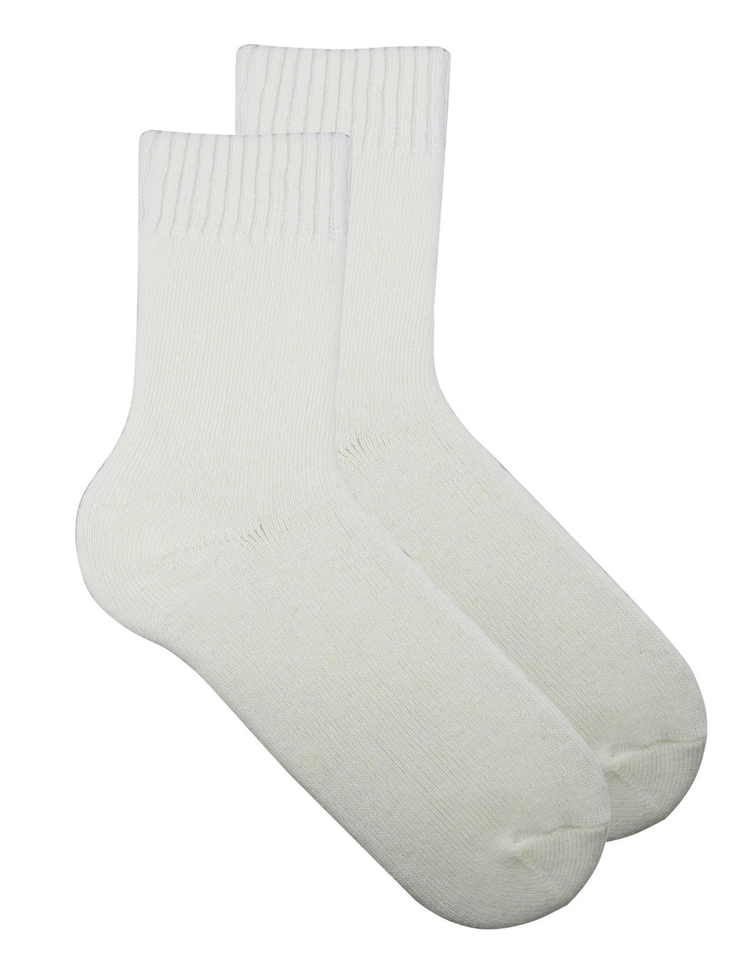 Носки р.35-40 Шерстяные Пух Белые - Krumpy фото 2