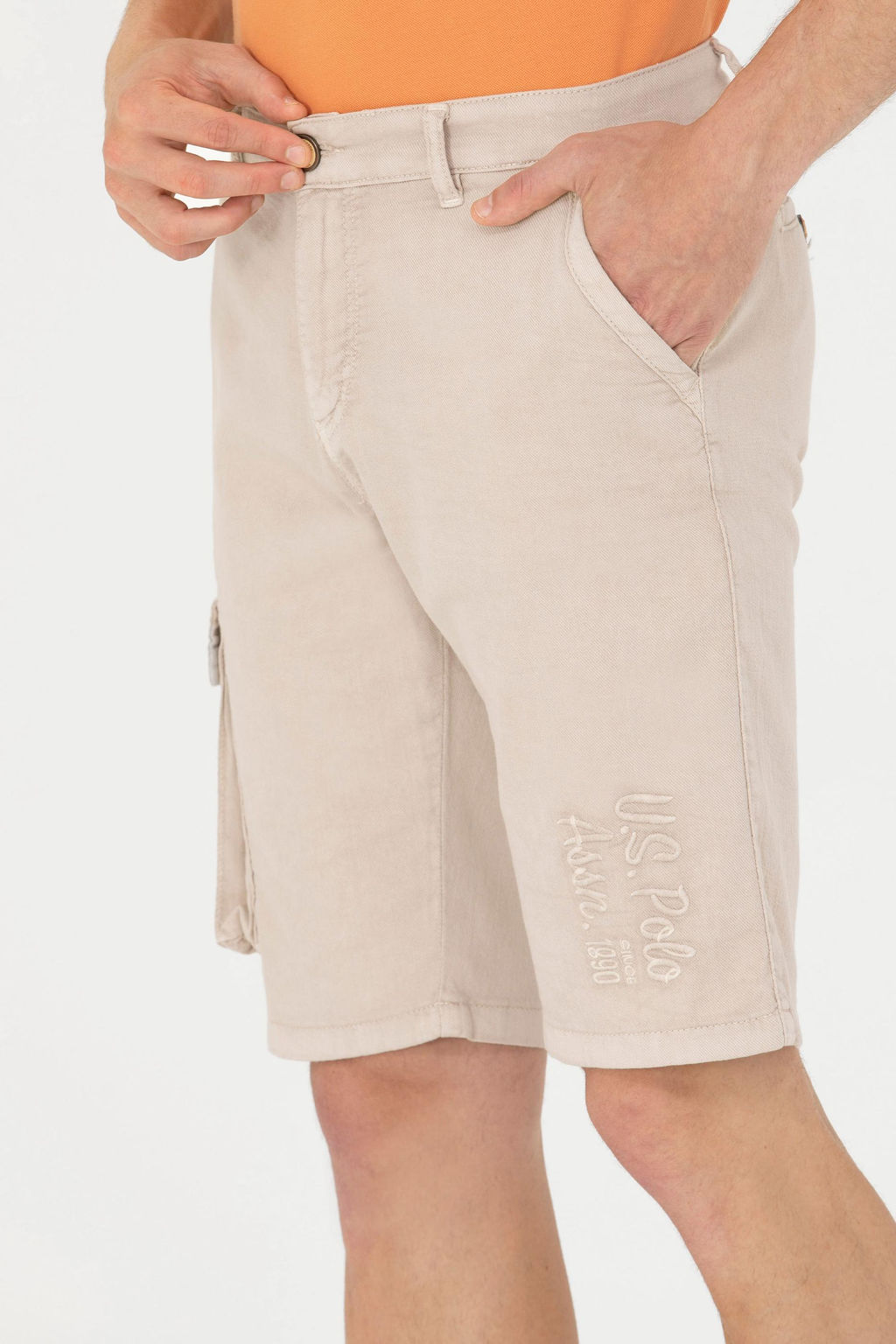 Мужские шорты из каменного плетения - U.s. polo assn фото 6