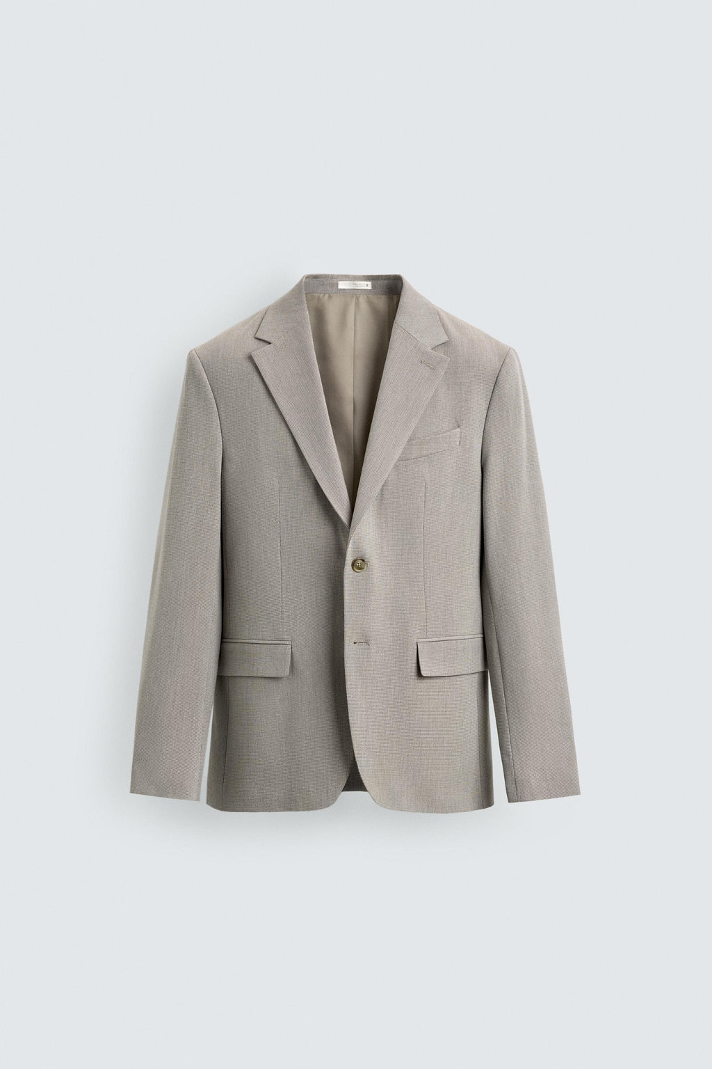 BLAZER REGULAR FIT TRAJE ESTRUCTURA / Beige
