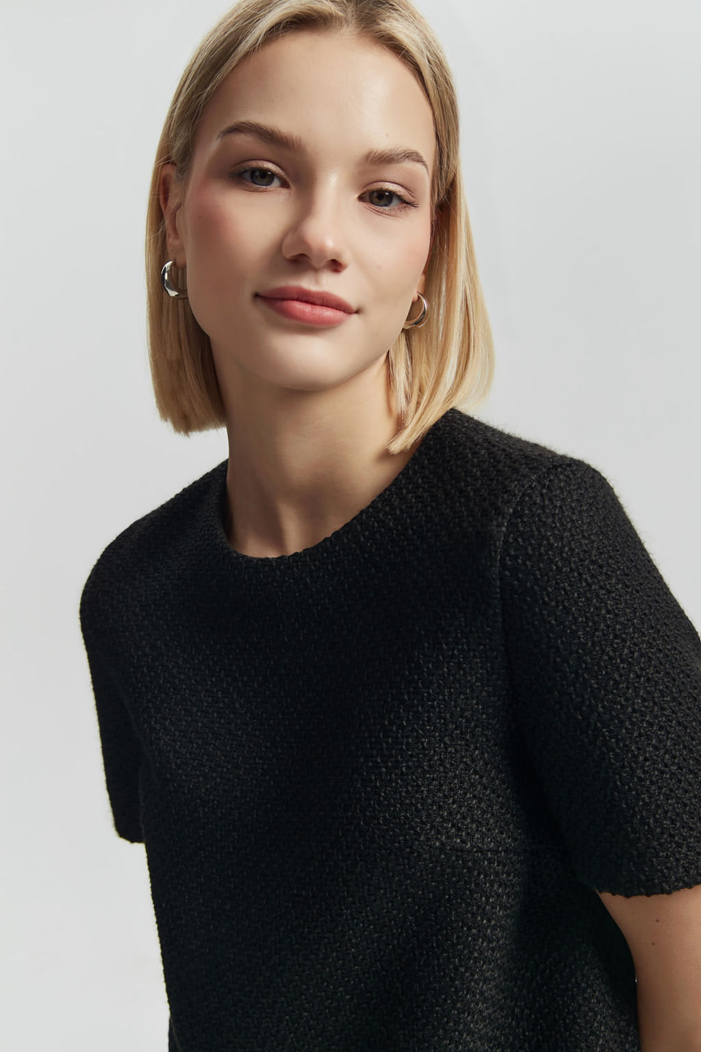 Платье из твида прямого силуэта - Mollis фото 4