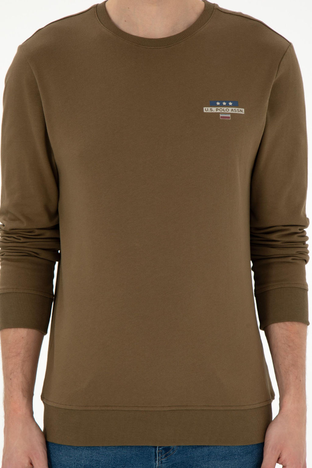 Мужской свитшот цвета хаки Неожиданная скидка в корзине - U.s. polo assn фото 6