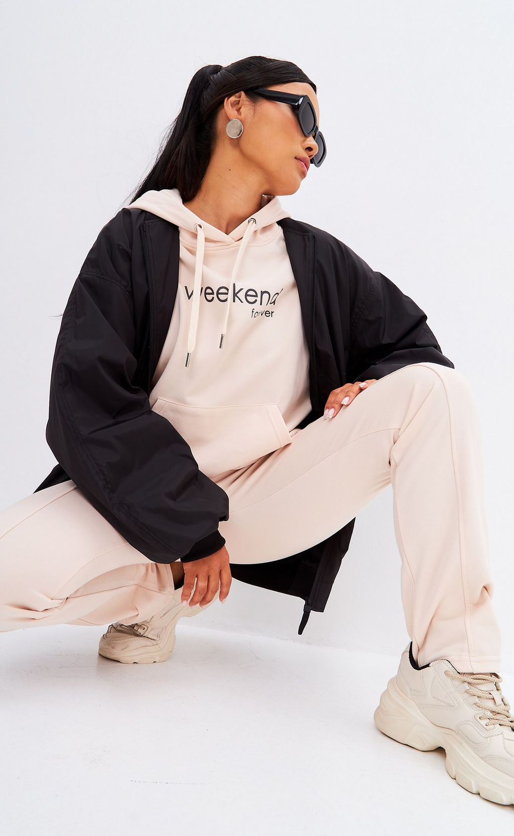 Брюки спорт F312-0851 pale beige - Fine joyce фото 14