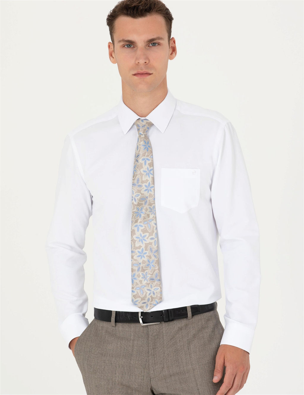 Beyaz Regular Fit Uzun Kollu Basic G_mlek