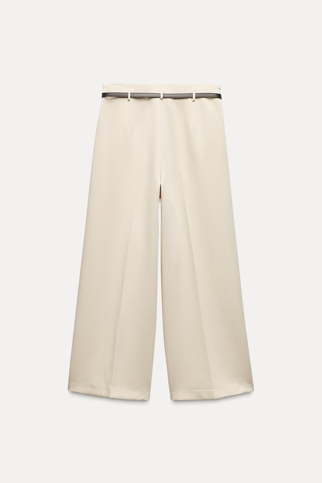 ZW COLLECTION BELTED CULOTTES - Zara фото 9