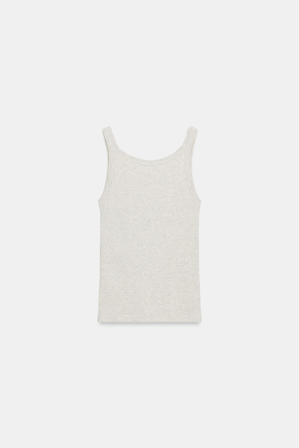 TOP TIRANTES RIB ALGOD?N / Beige vigor? - Zara фото 6
